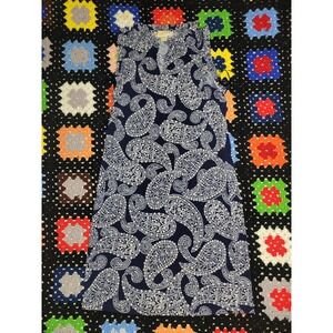 Michael Kors Dress Blue Paisley Print Stretch Women's Extra Small 145